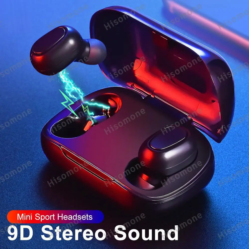 TWS беспроводные наушники Bluetooth 5 0 мини стерео Спортивная гарнитура Бас Звук