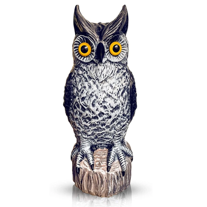 

MXLB Landscaping Simulation Owl Garden Ornament Stone Anti-Fading Outdoor Decoration Art Resin Craft Yard Sculptures Household