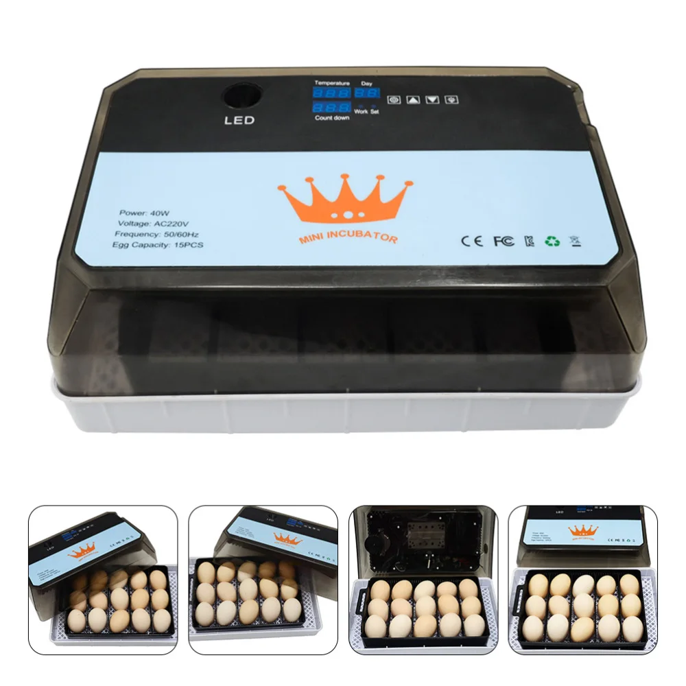 

Egg Incubator Eggs Electric Hatcher Automatic Poultry Incubator US Plug