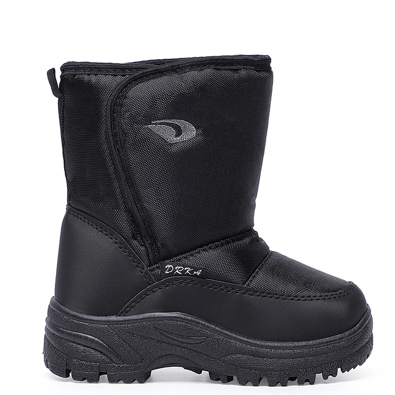 Мужские Ботильоны размера плюс 45-46 Зимние непромокаемые ботинки на танкетке с