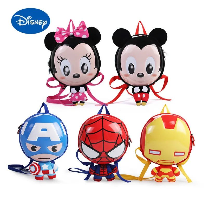 

Детский кошелек для мелочи и кукол, Оригинальный 3D рюкзак «Человек-паук» из мультфильма «Marvel», защита от потери, маленькая сумочка