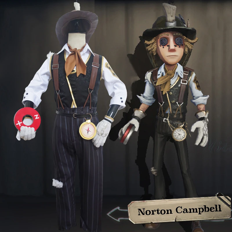 

Game Identity V Cosplay Costumes Norton Campbell Cosplay Costume Survivor Prospector Magic Item Keeper Skin Cosplay Men Suits