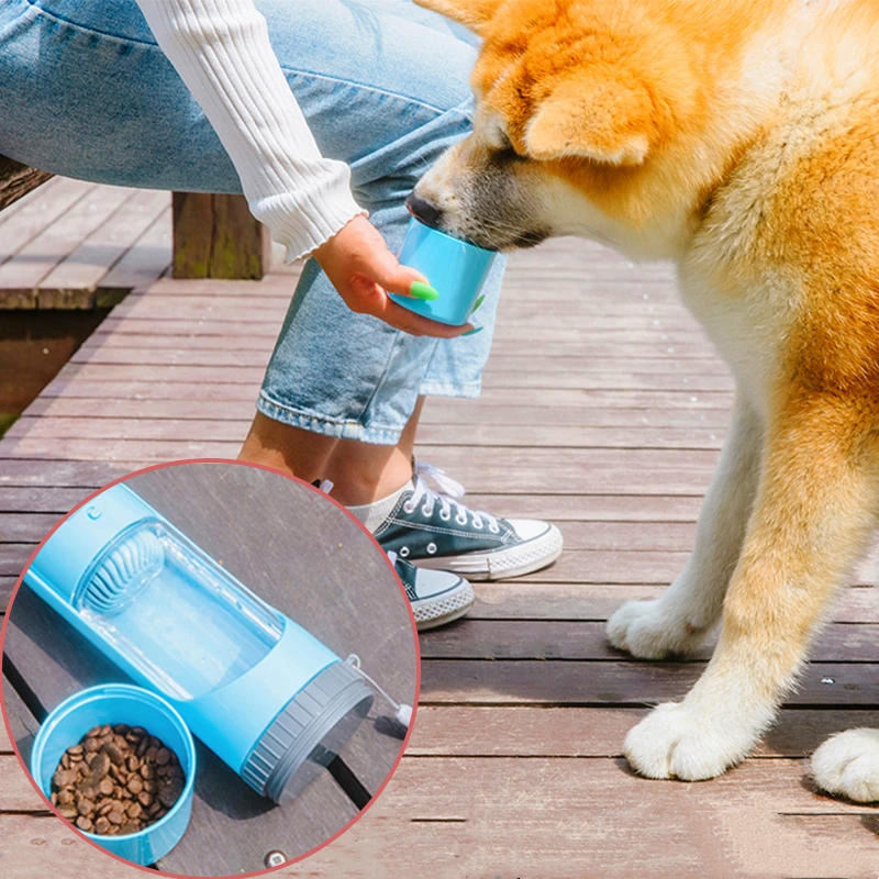 

New Portable Dog water bottle Bowl Waterer for pet Dog gourd drinker Feeder Travel Puppy Drinking Outdoor Dispenser Accessories