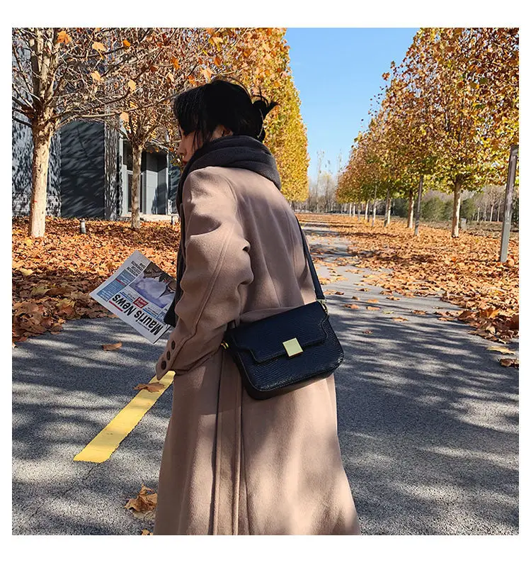 

New PU Women Leather Shoulder Bags Female Totes Solid Color Ladies Messenger Bags Fashion Crossbody Bags for Girls Retro Wallet