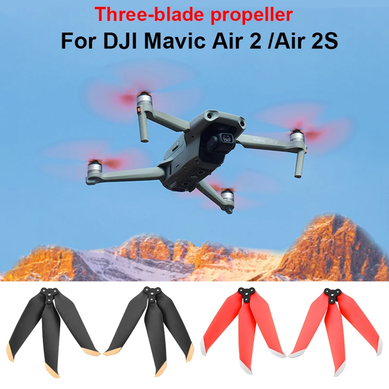 Пропеллер с тремя лопастями для DJI Mavic Air 2/Air 2S быстросъемный складной штатив