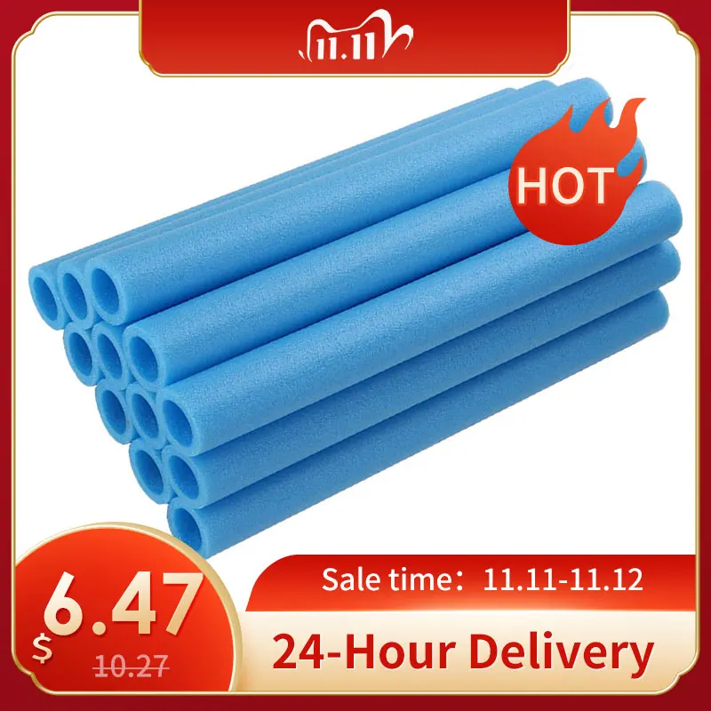 

12PCS 40CM Trampoline Poles Cover Padding Foam Tubing Foamed Pipe Sponge Casing Protective Trampoline Pole Foam Sleeves Blue