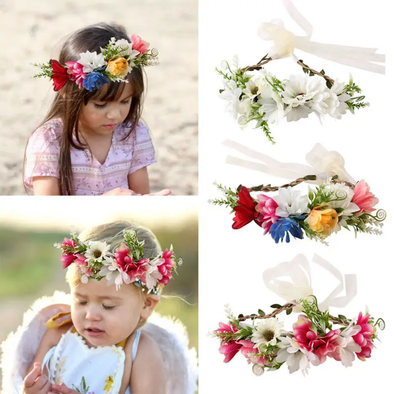 В наличии в Великобритании повязка на голову с цветочным рисунком для