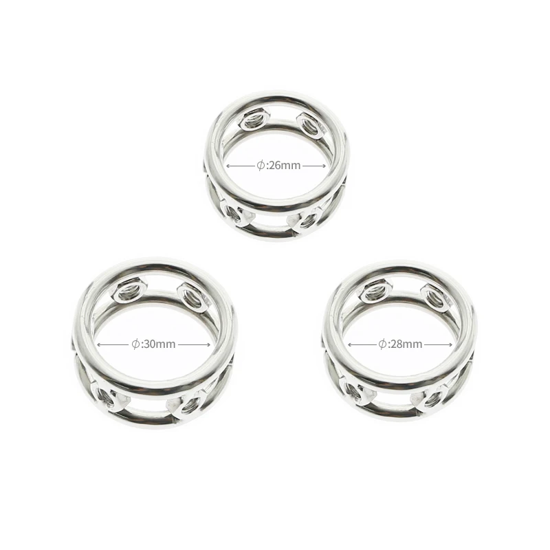 Кольцо для пениса с шипами кольцо из нержавеющей стали экстремальным замком