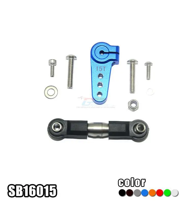 

Losi 1:6 Super Baja Rey Metal Straight Arm Multi-hole Position Servo + Stainless Steel Positive And Negative Adjustable Rod