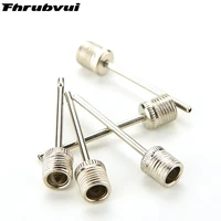 5pcs stainless steel pump pin sports ball inflating pump needle for football basketball soccer inflatable air valve adaptor