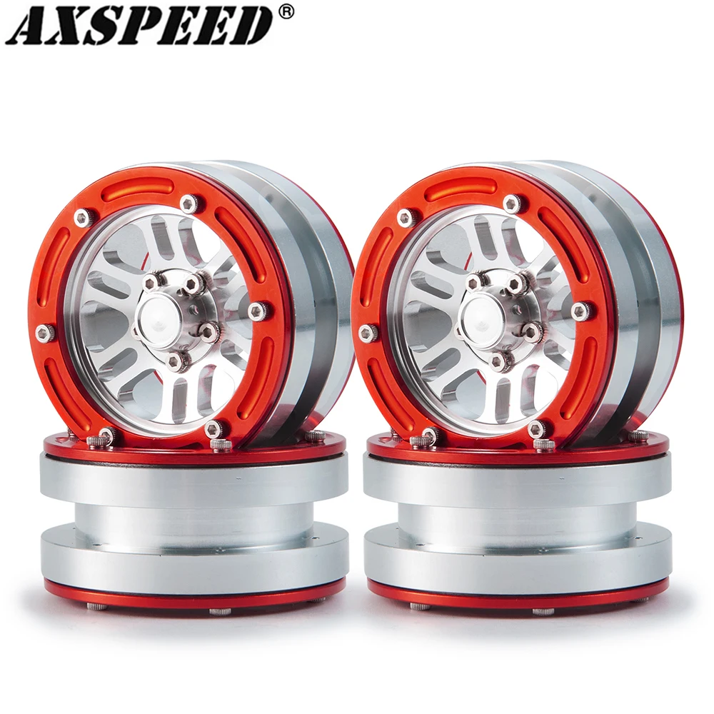 

AXSPEED 1.9inch Wheel Rims Beadlock Wheel Hubs for 1/10 RC Crawler Car Axial SCX10 TAMIYA CC01 D90 D110 Traxxas TRX4