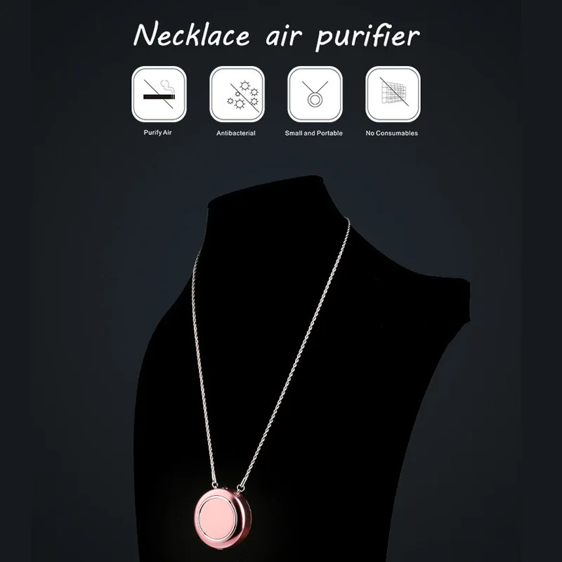 

Переносной очиститель воздуха ожерелье ионный генератор персональный ионизатор Pm2.5 фильтр отрицательные ионы портативный очиститель возд...