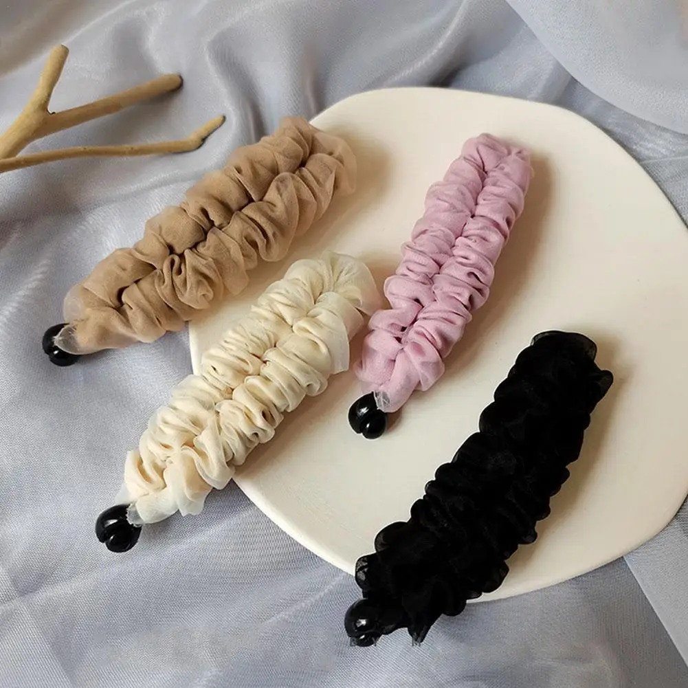 

Длинный зажим, плиссированная шпилька для волос в виде конского хвоста, головной убор в Корейском стиле, женский аксессуар для женщин и деву...