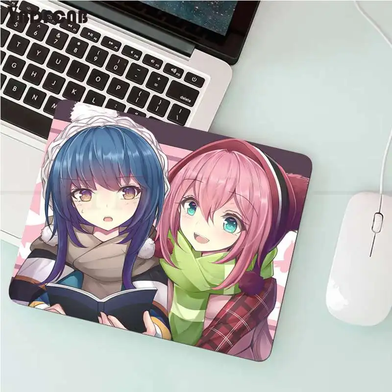 

YNDFCNB New Printed Yuru Camp Anime Laptop Computer Mousepad for CS GO/LOL Smooth Writing Pad Desktops Mate gaming mouse pad