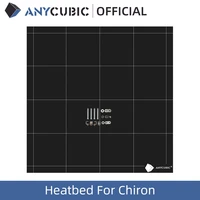 anycubic chiron 3d printer heatbed ultrabase hotbed platform plate easy remove square 430x410x4mm 12v24v