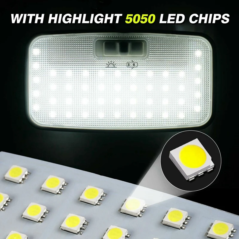 

Car White LED Interior Upgrade Light Lamp Bulb Kit for Toyota RAV4 2019 2020