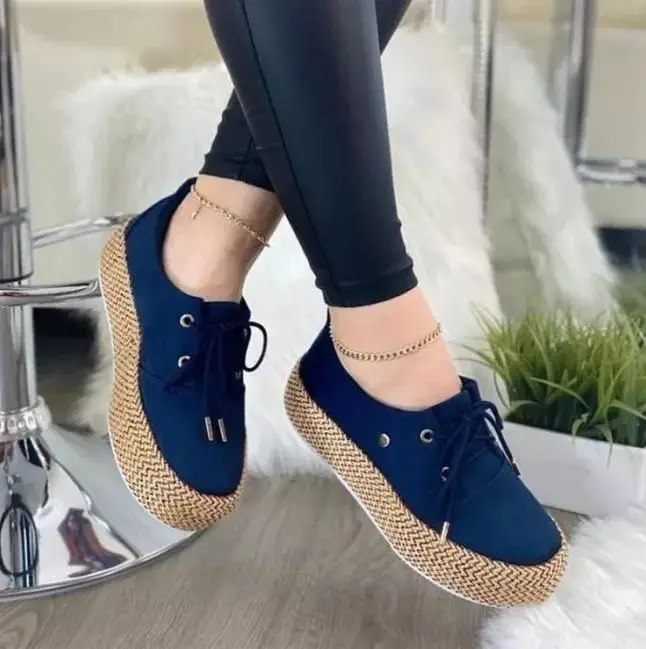 

2021 New Women's Shoes Spring and Summer New Muffin Thick Soled Canvas Heighten FishermanShoes FashionHot Women's Shoes ZQ0348