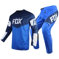 hot sale2021 revn mx blue racing gear combo atv off road motorcycle motocross mens jersey pant