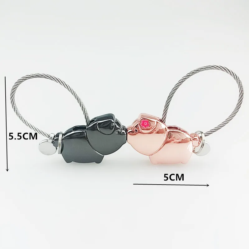 2pcs Valentines Day Gift Baby Souvenirs Couple Lovers Kiss Pig Keychain Wedding Gifts for Guests Bridesmaid Party Favors | Дом и сад