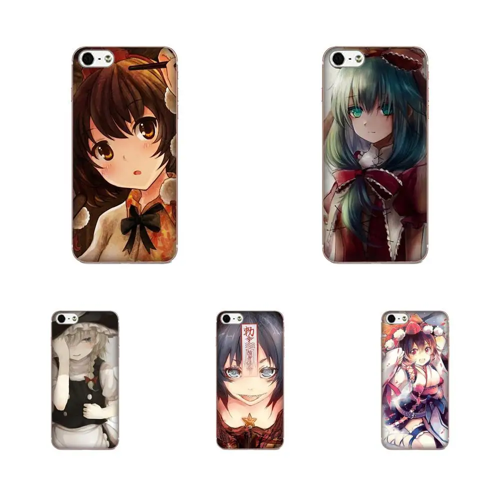Чехол Touhou для телефона из мягкого ТПУ с рисунком Apple iPhone 4 4S 5 5C 5S SE SE2 6 6S 7 8 11 Plus Pro X XS