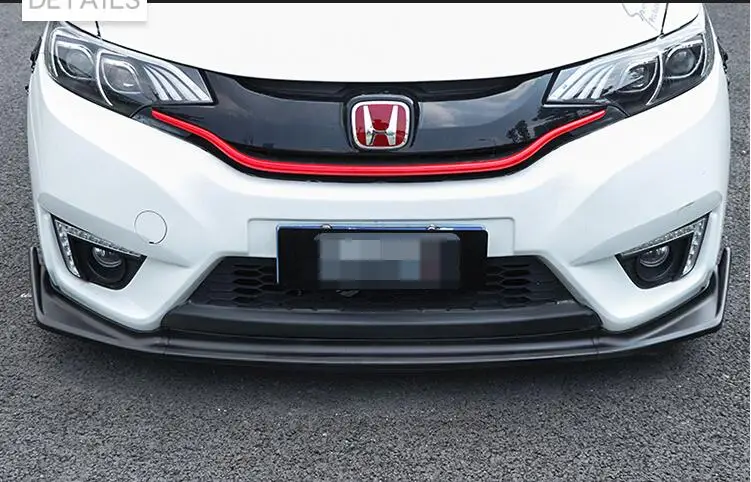 Для Honda FIT JAZZ Body kit спойлер 2014-2017 для ABS задний передний бампер диффузор защитные