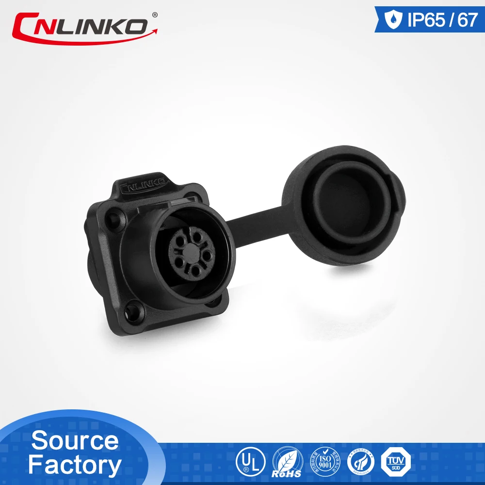 M12 Cnlinko позолоченный 5pin электрический пластиковый круглый IP67 разъем мужской женский стыковый разъем для светодиодной ленты света
