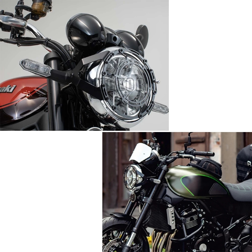 Сетчатая Маска для мотоциклетных фар Kawasaki Z900RS Z900 RS 2017 2018 2019 2020 защитная круглая