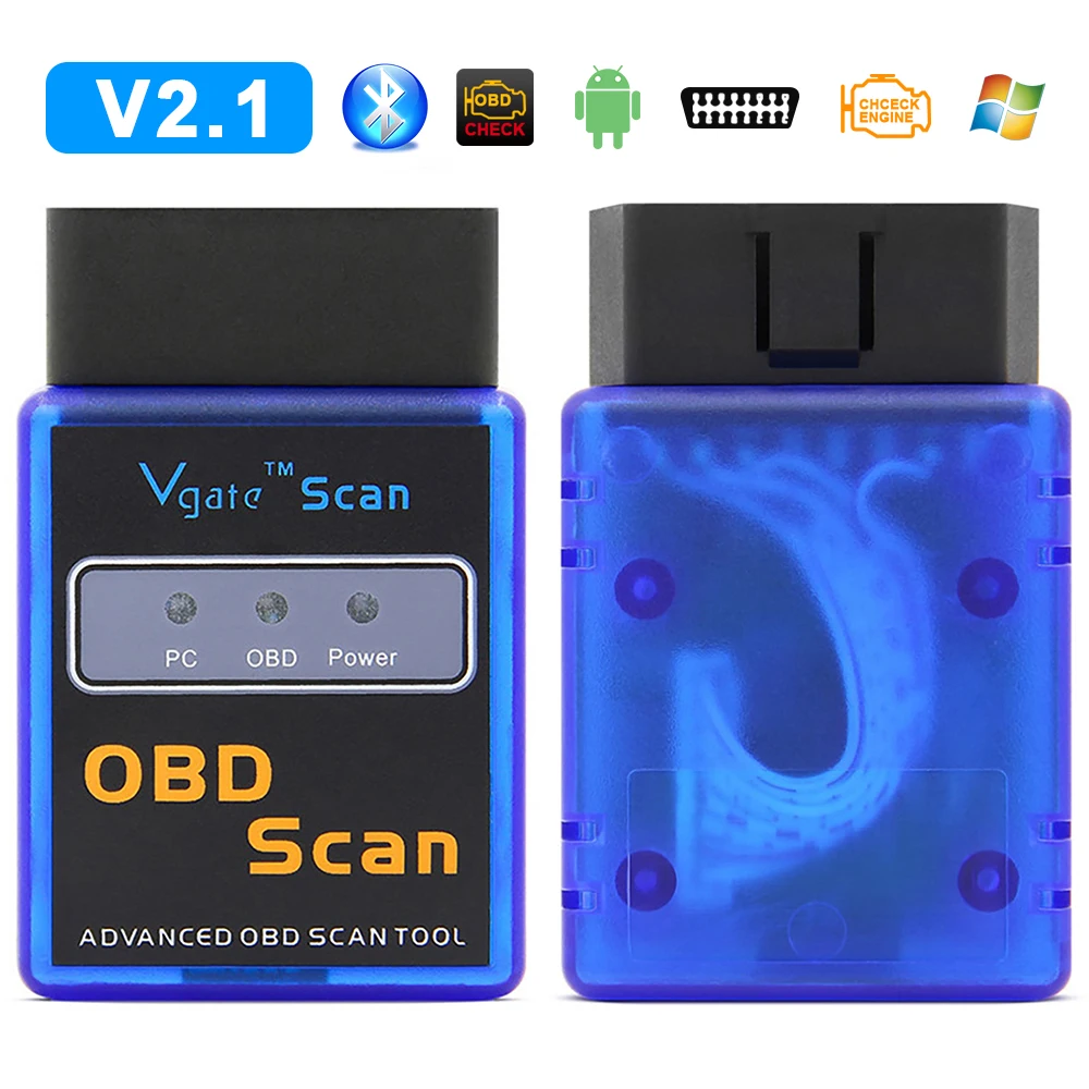 Автомобильный диагностический сканер ELM327 Bluetooth V2.1 OBD2 для Android Поддержка OBD II