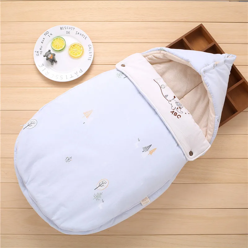 Зимние теплые спальные мешки для новорожденных одеяло малышей мягкий конверт