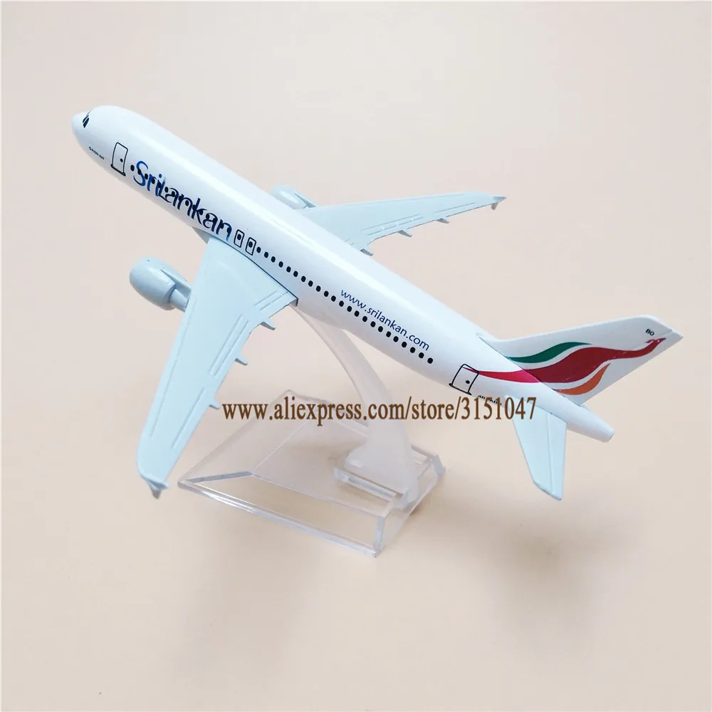 Новинка авиамодель авиакомпании srilang Airlines модель самолета из сплава 320 A320