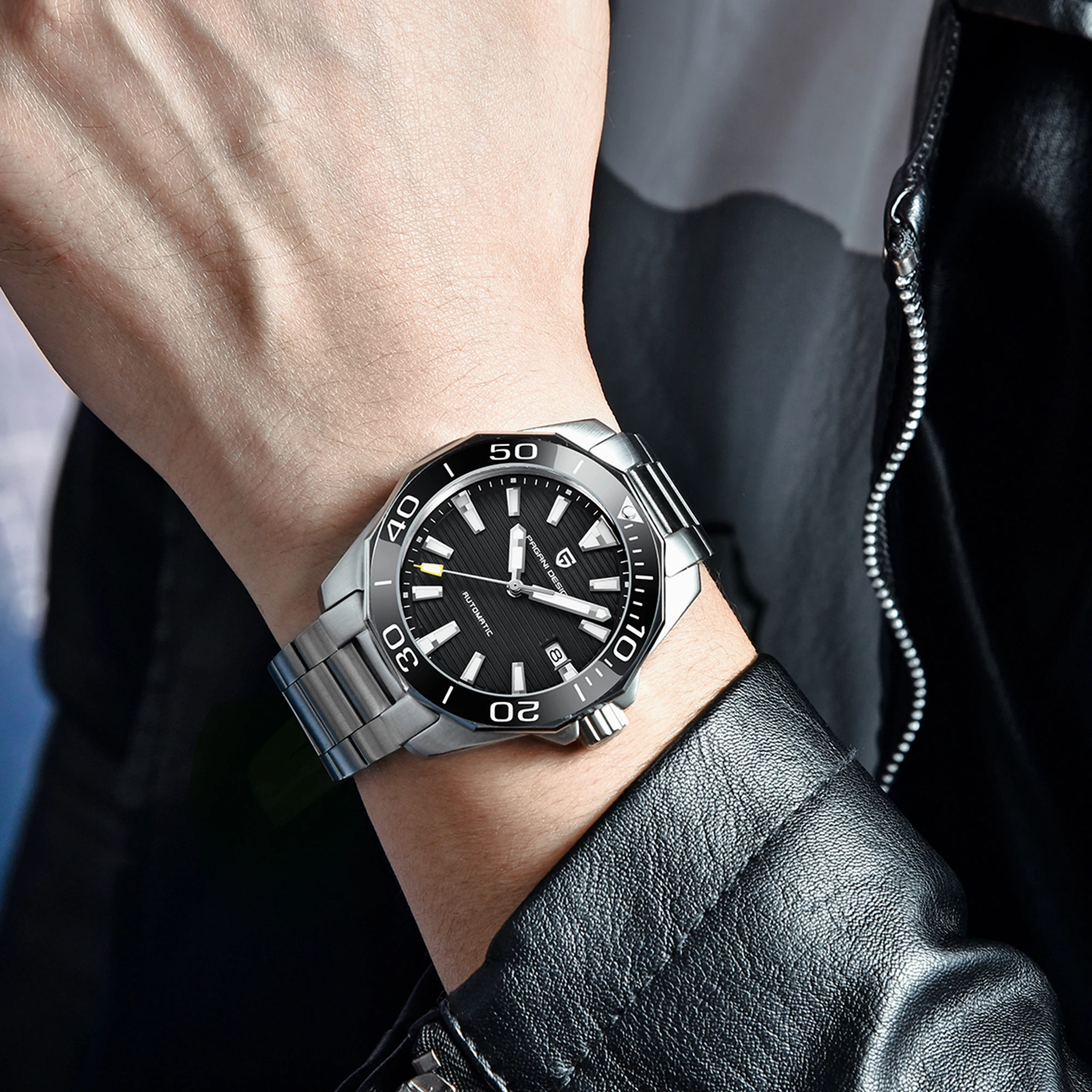 Часы pagani design Relogio masculinoautomatic часы steeldive мужские 2020 luxurynh35бесплатная доставка nh35a |