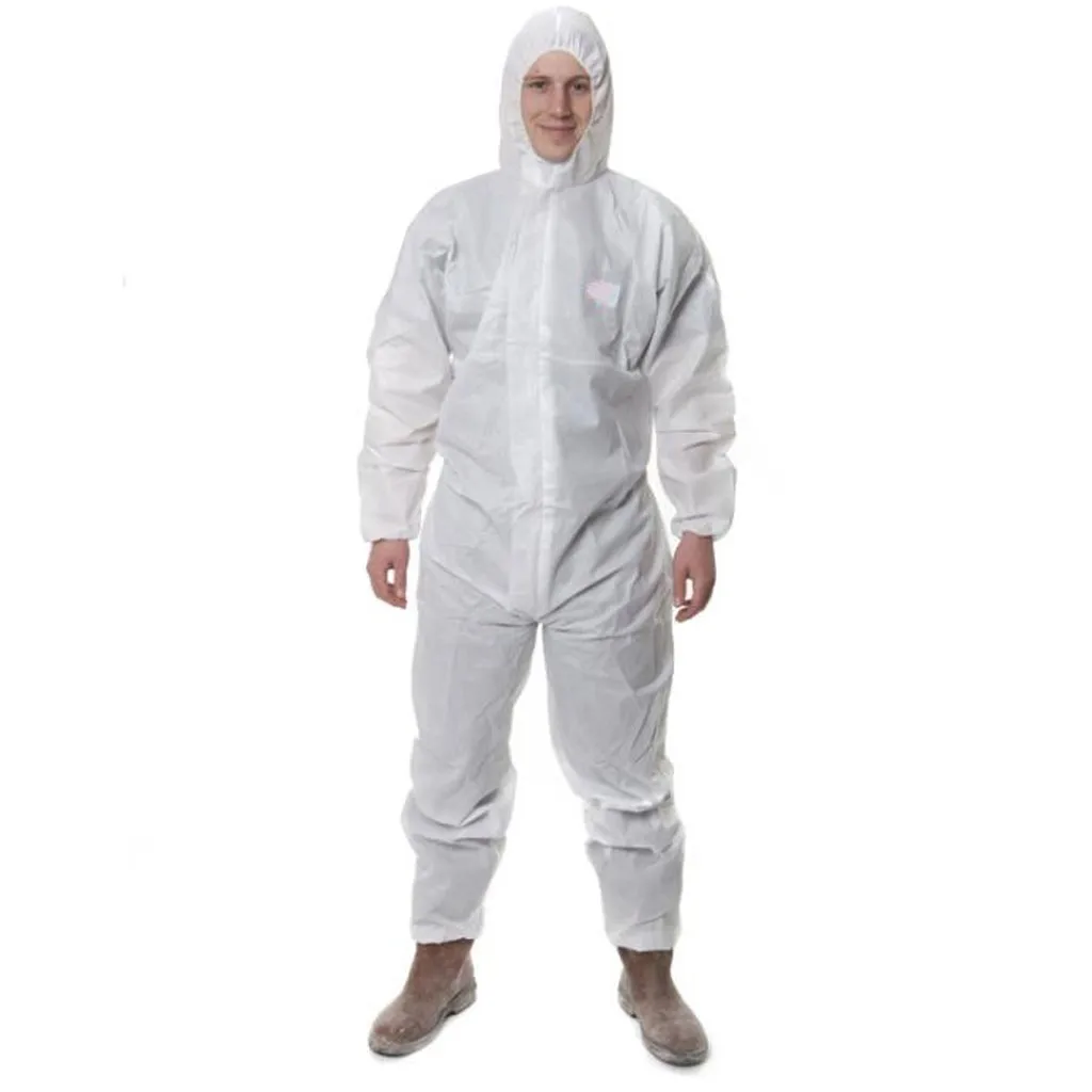 Светильник одноразовые комбинезоны с капюшоном полипропиленовый костюм