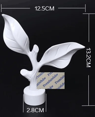 White Leaf 2 шт./лот, белый, матовый, черный, Европейский, драпировка, занавеска, 28 мм, стержень, конец трубы, декоративная крышка, отделанные, выдалбливают, шар, кристалл, лист, Корона - Цвет: White Leaf