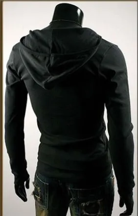 

The Pop Nice selling men t shirt joker personality british style Hooded long-sleeved joker leisure pure cotton base shirt