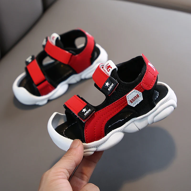 Детские сандалии 2020 новые корейские летние туфли для мальчиков и девочек простые