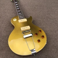 standard electric guitar mahogany body yellow metallic top rosewood fingerboard block inlay p90 pickups gloss finish