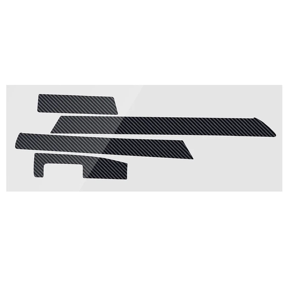 

Carbon Fiber Black Car Stickers Interior Inner Scraper Set Decals Practical Accessories