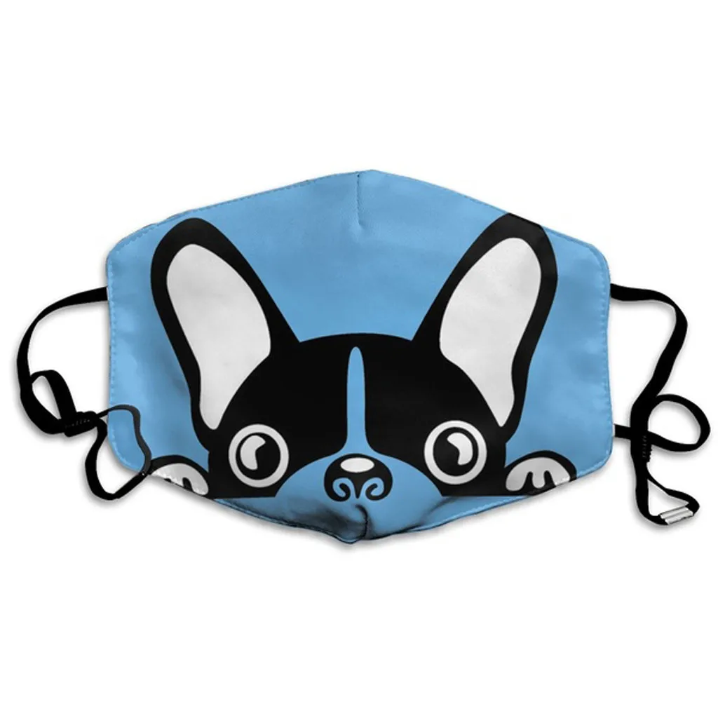 

Unisex Mouth Mask Adjustable Cute Dogs Printed Mask Washable Reusable Cotton Mask Streetwear Masks Camping Travel Healthy Mask