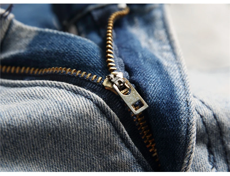 

New Men's male vintage carp embroidery patchwork jeans Slim fit straight stretch denim pants trousers