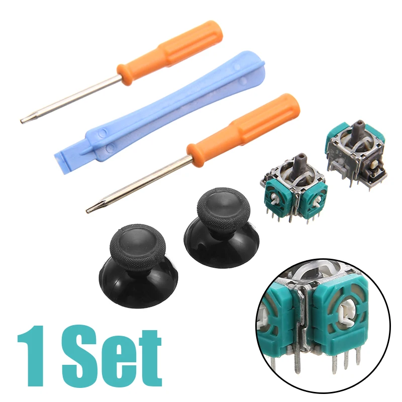 Новый набор запасных 3d аналоговых магнитных отверток для игрового контроллера
