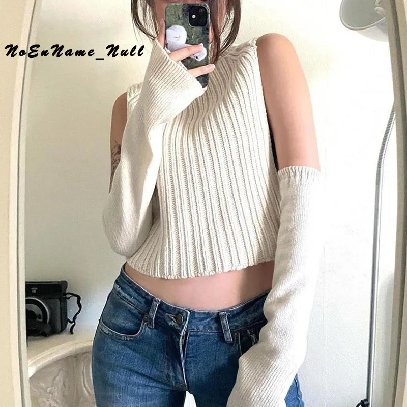 

Y2K high neck vest sleeve sweater female Knit Bodycon Women Hollow Out Sexy Sleeveless Spaghetti Strap Beach Midi Party crop top