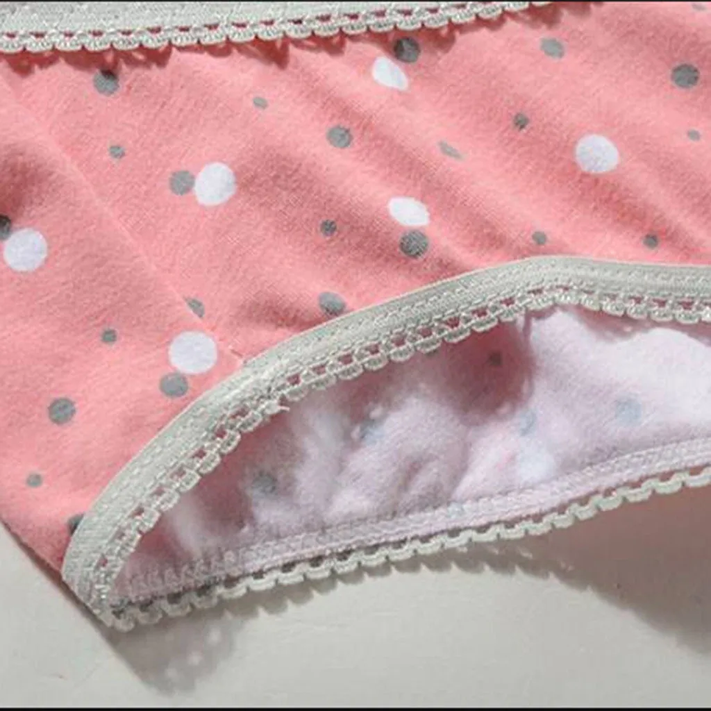 Женские трусы с высокой талией Бесшовные Мягкие Уход за животом в горошек нижнее