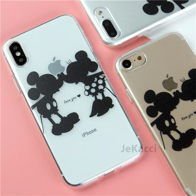 Милый мультяшный чехол для телефона для iPhone 11 Pro Max 6 6s 7 8 plus X Xr Xs Max 5S se силиконовый мягкий ТПУ чехол s для iPhone 7 забавные чехлы