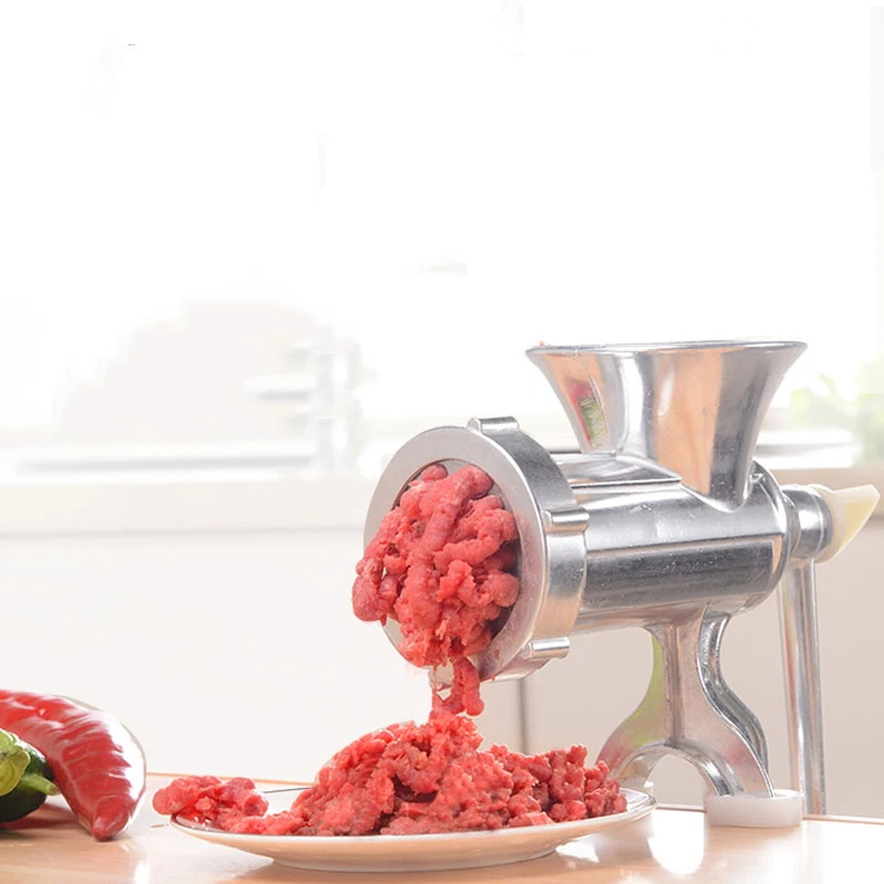 

Manual Meat Grinder Stainless Steel Food Processor Mincer Slicer Meat Grinder Hachoir Manuel Chopper Home Kitchen Tool MM60JRJ