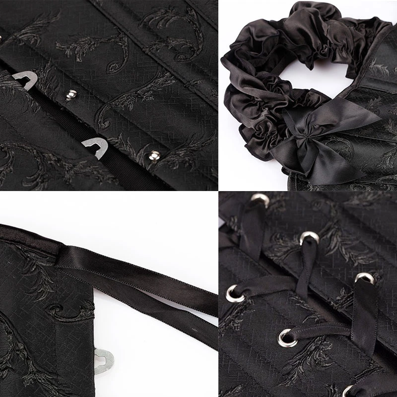 

Sexy Corsets Top Women Gothic Clothing Burlesque Steampunk Bustier Corset Overbust Black White Red Green Lace Up Shapers Binders