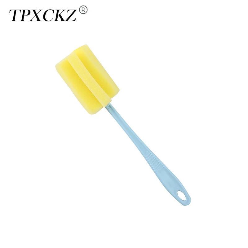 

TPXCKz Super Soft Sponge Cleaning Brush Cleaner with Handle Washing Brushes Scrubber for Coffee Glasses Baby Feeding Bottles
