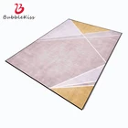 Розовый геометрический Коврик Bubble Kiss для гостиной, дома, балкона, спальни, декоративный коврик из полиэстера на заказ, коврики для прикроватной двери