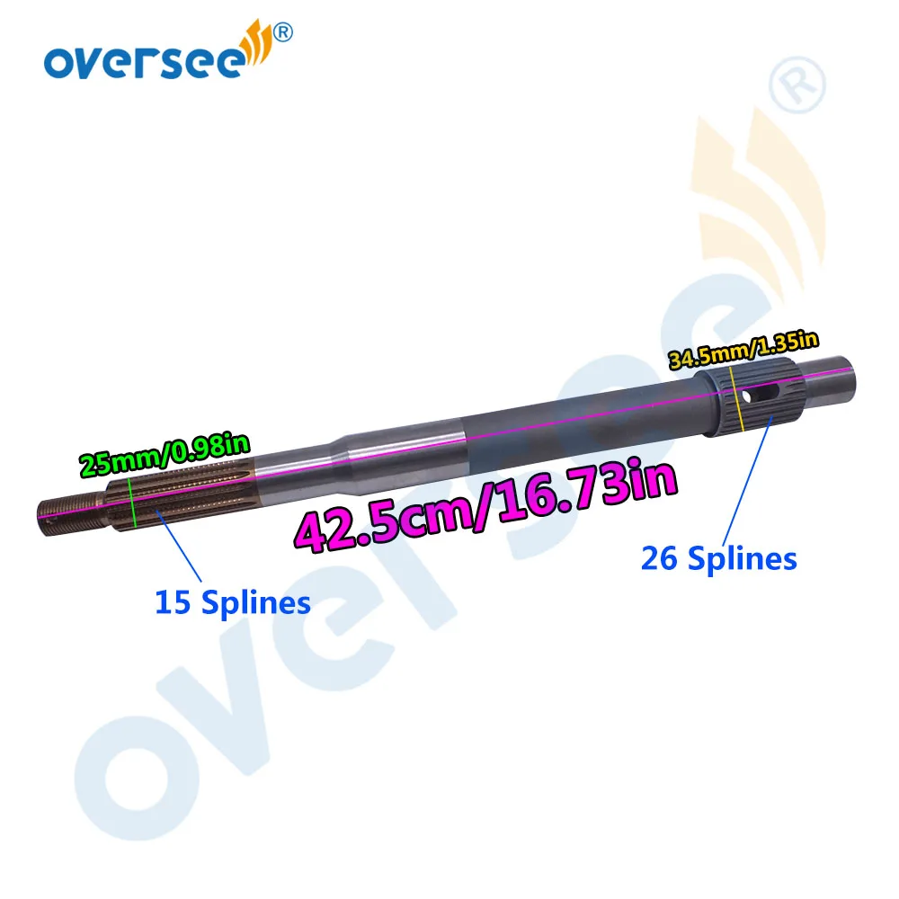 6J9-45611 карданного вала для Yamaha лодочный мотор 2T 115-225HP или 4-тактного F150-F200 6J9-45611-01