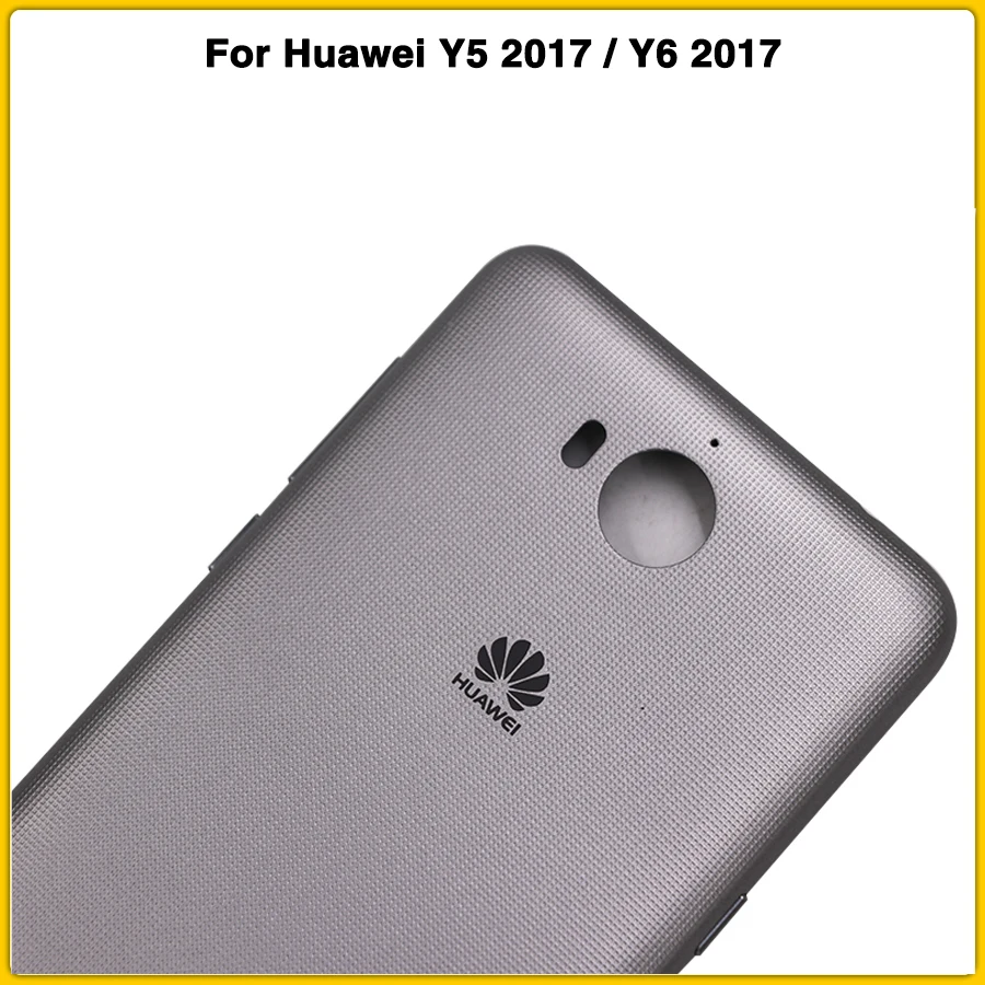 Y5 Y6 чехол на заднюю панель для huawei Y5 /Y6 крышка батареи задняя крышка с кнопками громкости