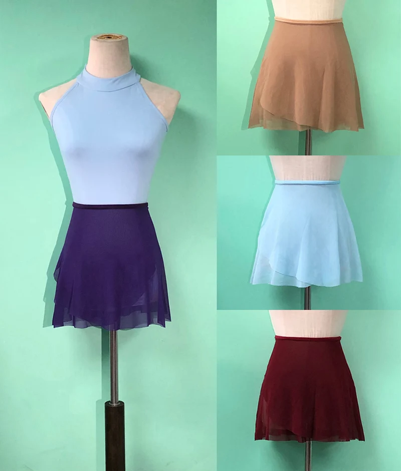 Маленький фартук для балета Высококачественная Мягкая сетчатая однотонная